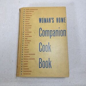 VINTAGE 1942/1943 WOMANS HOME COMPANION COOK BOOK HARDCOVER WARTIME POSTSCRIPT